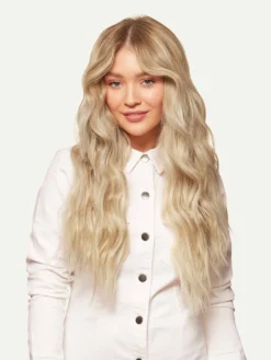 20" Seamless Dimensional Beige Blonde Clip-Ins (180g) -Hair Extensions Shop Luxy Hair Extensions Beige Blonde 20 After Front2 bca4d2b7 02f3 410c 9e0a 7994bc45e37d