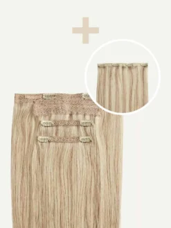 16" Dimensional Beige Blonde Halo® Hair Extensions Volume Bundle -Hair Extensions Shop Luxy Hair Extensions Beige Blonde Halo Volume Bundle