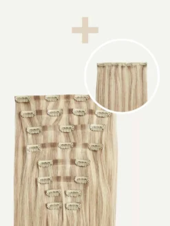 20" Seamless Dimensional Beige Blonde Volume Bundle Clip-Ins -Hair Extensions Shop Luxy Hair Extensions Beige Blonde Seamless 225g Volume Bundle