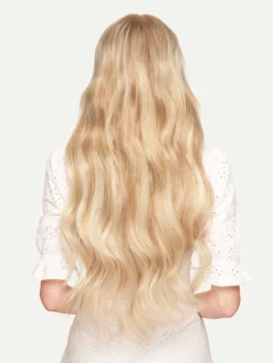 24" Classic Blonde Balayage Clip-Ins (240g) -Hair Extensions Shop Luxy Hair Extensions Blonde Balayage 24 After Back