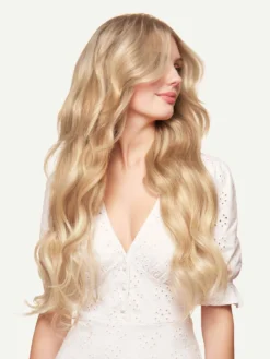 24" Classic Blonde Balayage Clip-Ins (240g) -Hair Extensions Shop Luxy Hair Extensions Blonde Balayage 24 After Front2