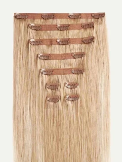 16" Classic Blonde Balayage Volume Bundle Clip-Ins -Hair Extensions Shop Luxy Hair Extensions Blonde Balayage Classic 16 Inches StackedWefts a40540db 239f 463d a75c 0858a6e46edf