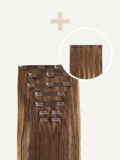 16" Classic Chestnut Brown Balayage Volume Bundle Clip-Ins -Hair Extensions Shop Luxy Hair Extensions Chestnut Brown Balayage Classic 16Inch 140g Volume Bundle 2fd3dfcc a228 488f 9158 f1d374c8bca7