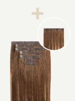 16" Seamless Chestnut Brown Balayage Volume Bundle Clip-Ins -Hair Extensions Shop Luxy Hair Extensions Chestnut Brown Balayage Seamless 16Inch 180 Volume Bundle b709a671 edde 4097 a606 66c32b3f0b34