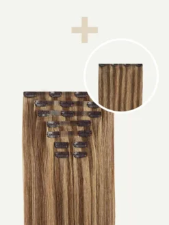 16" Seamless Chestnut Brown Highlights Volume Bundle Clip-Ins -Hair Extensions Shop Luxy Hair Extensions Chestnut Brown Highlights Seamless 16Inch 180 Volume Bundle 8f14434c 5f2c 4d72 b006 9cc46ce5eead