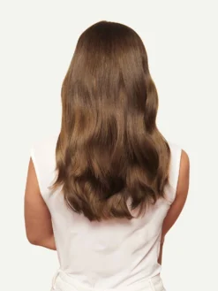 16" Chestnut Brown Halo® Hair Extensions (140g) -Hair Extensions Shop Luxy Hair Extensions Chestnut Brown 16 After Back