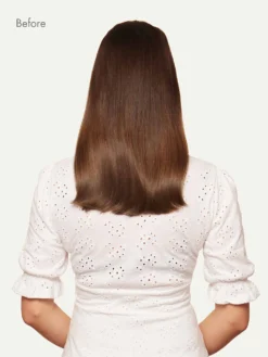 20" Classic Chocolate Brown Balayage Clip-Ins (220g) -Hair Extensions Shop Luxy Hair Extensions Chocolate Brown Balayage Before Back 7d383aeb 8cde 40e2 99ee 4772b2176060