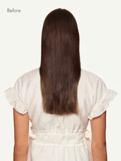 12" Chocolate Brown Balayage Halo® Hair Extensions (150g) -Hair Extensions Shop Luxy Hair Extensions Chocolate Brown Balayage Before Back 834830e1 af24 4774 a115 816b35ca6fb0