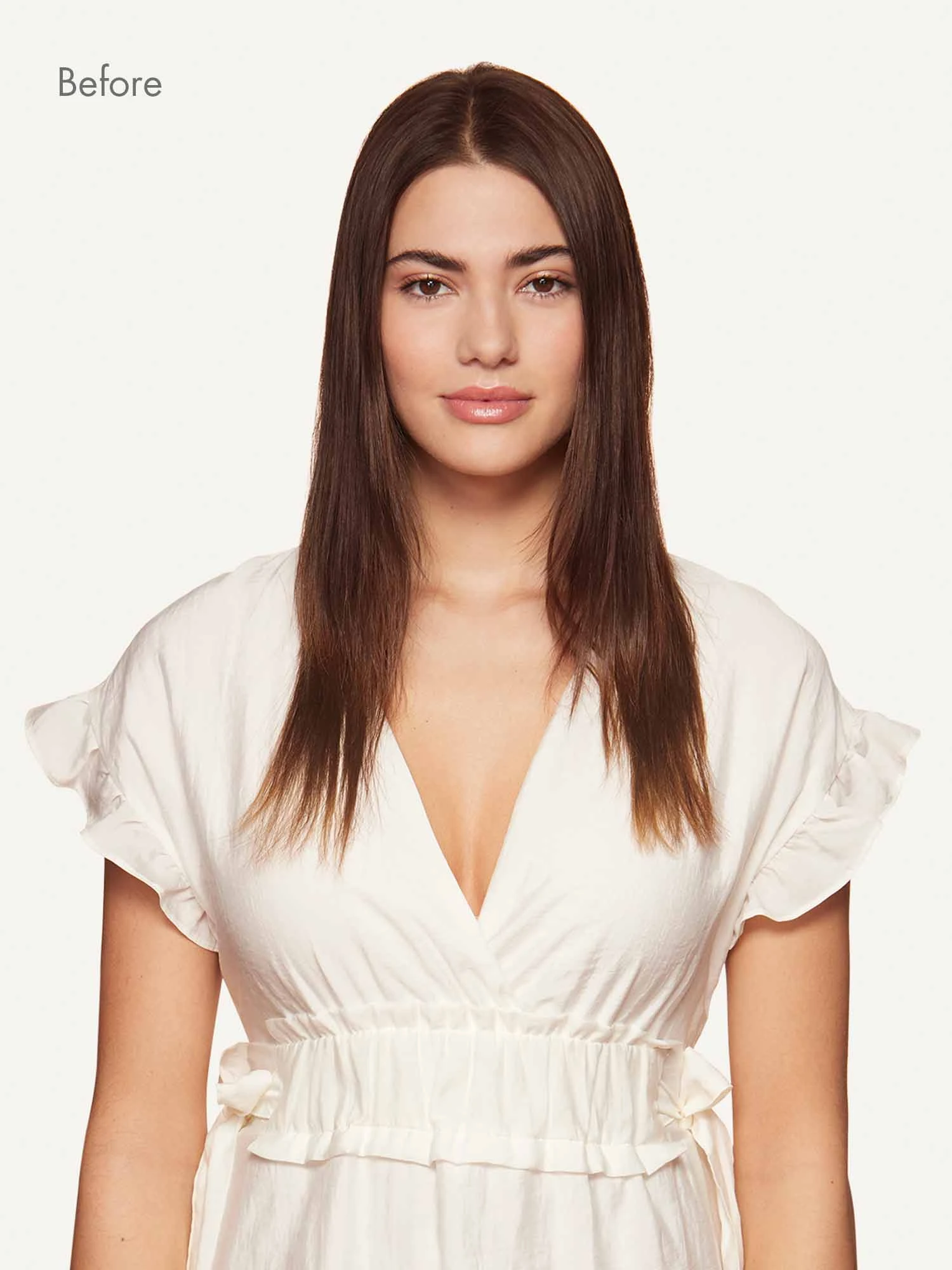 16" Chocolate Brown Balayage Halo® Hair Extensions (140g) 5 16" Chocolate Brown Balayage Halo® Hair Extensions (140g) - Image 5