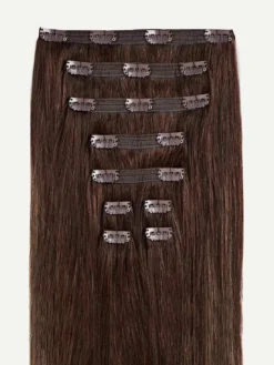 16" Classic Chocolate Brown Balayage Volume Bundle Clip-Ins -Hair Extensions Shop Luxy Hair Extensions Chocolate Brown Balayage Classic 16 Inches StackedWefts b96dbd29 8681 4eb7 99e9 348665d0bda8