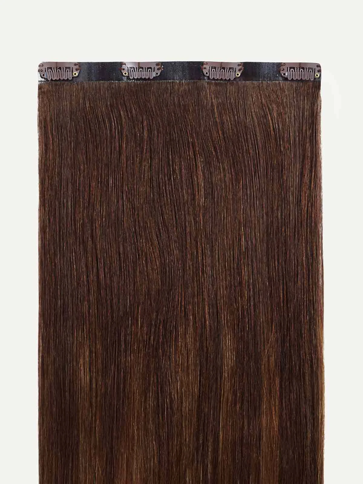 16" Chocolate Brown Balayage Halo® Hair Extensions Volume Bundle 8 16" Chocolate Brown Balayage Halo® Hair Extensions Volume Bundle - Image 8