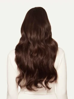 20" Chocolate Brown Halo® Hair Extensions (180g) -Hair Extensions Shop Luxy Hair Extensions Chocolate Brown 20 After Back