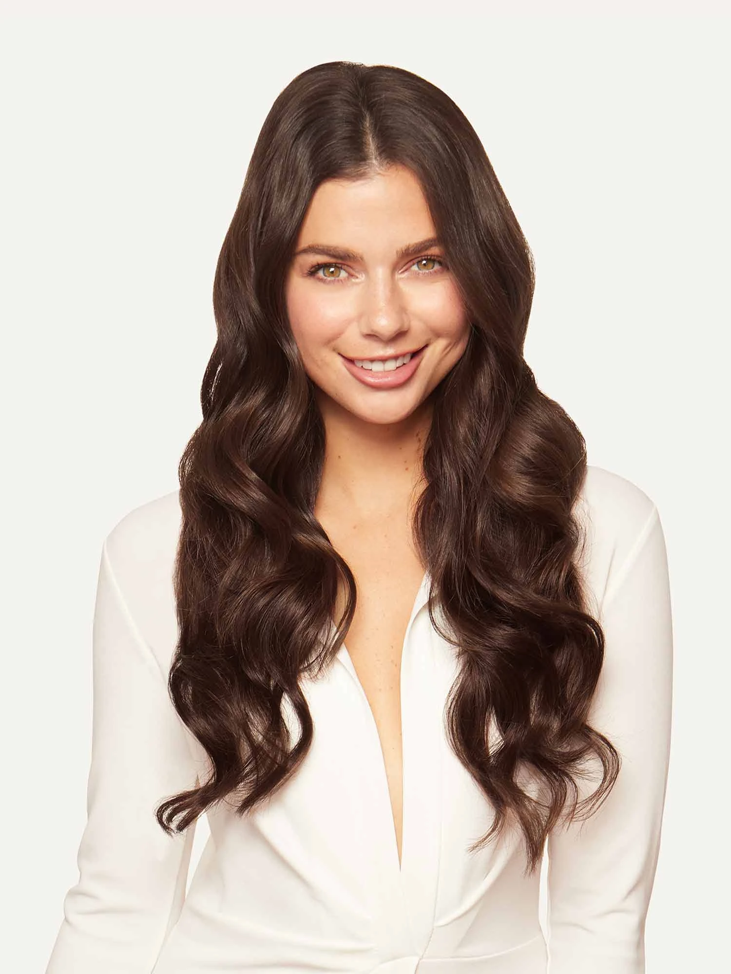 20" Seamless Chocolate Brown Clip-Ins (180g) 6 20" Seamless Chocolate Brown Clip-Ins (180g) - Image 6