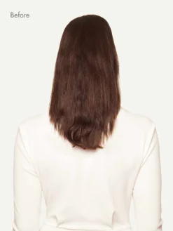 12" Chocolate Brown Halo® Hair Extensions (150g) -Hair Extensions Shop Luxy Hair Extensions Chocolate Brown Before Back 77145c54 7fb2 4e62 a4a6 46d65f14bd3d