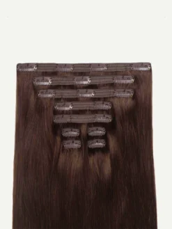 16" Classic Chocolate Brown Volume Bundle Clip-Ins -Hair Extensions Shop Luxy Hair Extensions Chocolate Brown Classic 140g StackedWefts c32d62ef 0dc1 462e a0ab dd5db42573a5
