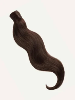 16" Chocolate Brown Ponytail Extension (100g) 10 16" Chocolate Brown Ponytail Extension (100g) -Hair Extensions Shop Luxy Hair Extensions Chocolate Brown Ponytail Swoopy