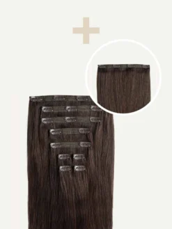 16" Classic Cool Dark Brown Volume Bundle Clip-Ins -Hair Extensions Shop Luxy Hair Extensions Cool Dark Brown Classic 16Inch 140g Volume Bundle 341009f6 3f05 47c8 804a e59a04af2016