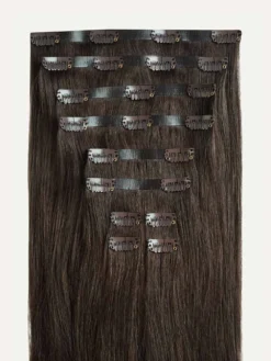 12" Seamless Cool Dark Brown Clip-Ins (150g) -Hair Extensions Shop Luxy Hair Extensions Cool Dark Brown Seamless 160g StackedWefts 4698ad77 1ad1 4dcd bbd2 f0f1ad510cb0