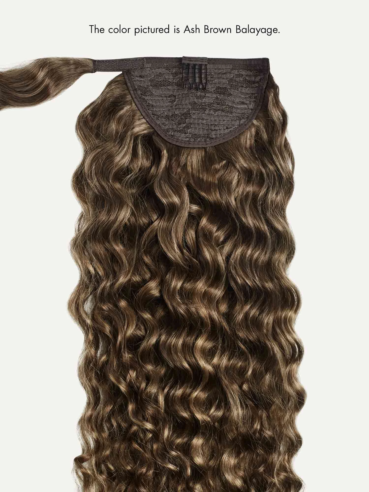 20" Sandy Brown Curly Ponytail Extension (120g) 7 20" Sandy Brown Curly Ponytail Extension (120g) - Image 7