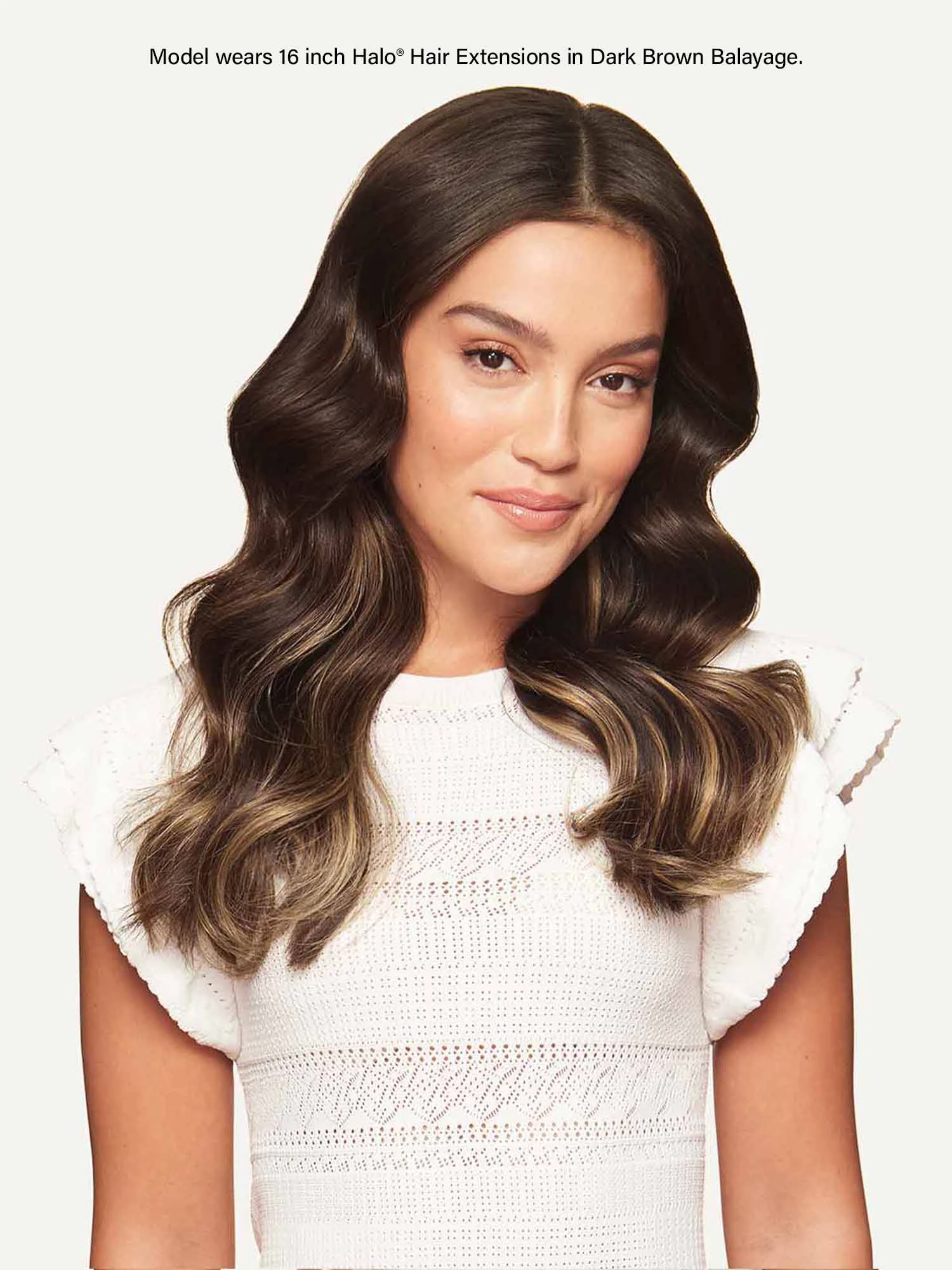 12" Dark Brown Balayage Halo® Hair Extensions (150g) 6 12" Dark Brown Balayage Halo® Hair Extensions (150g) - Image 6