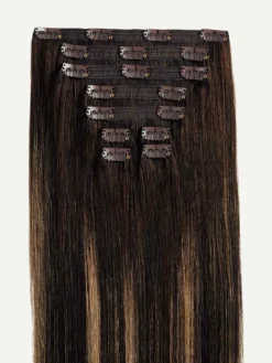 16" Classic Dark Brown Balayage Volume Bundle -Hair Extensions Shop Luxy Hair Extensions Dark Brown Balayage Classic 16 Inches StackedWefts a6e01de5 70b0 4f45 a083 8d1fc798d30a
