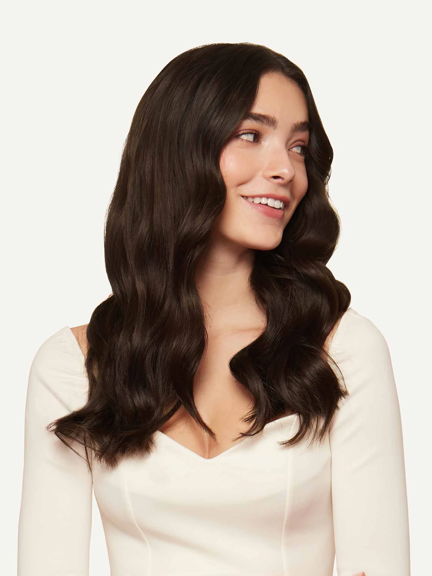 16" Seamless Dark Brown Volume Bundle Clip-Ins 3 16" Seamless Dark Brown Volume Bundle Clip-Ins - Image 3