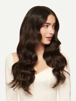 20" Seamless Dark Brown Clip-Ins (180g) 22 20" Seamless Dark Brown Clip-Ins (180g) -Hair Extensions Shop Luxy Hair Extensions Dark Brown 20 After Front2 59a38d83 603b 4cb0 a6e6 be3b074239cf
