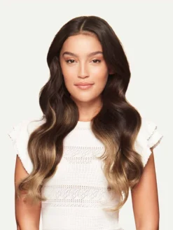 Luxy Hair X Aurora Lovestrand Dark Brown Balayage Romance Ready Kit -Hair Extensions Shop Luxy Hair Extensions Dark Brown 20 After Front df7ac1fe d9d0 451a a7cc 2200057f8c00