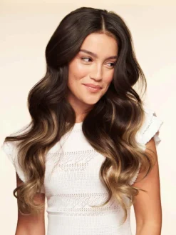 20" Classic Dark Brown Balayage Clip-Ins (220g) -Hair Extensions Shop Luxy Hair Extensions Dark Brown 20 After NS2 4966e1a4 b789 46b0 a97d 4084c8256e63