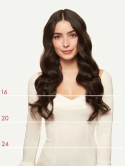 24" Classic Dark Brown Clip-Ins (240g) -Hair Extensions Shop Luxy Hair Extensions Dark Brown 20 Front 0a43809b 0031 41db 9cde 9044a6c9c8fd