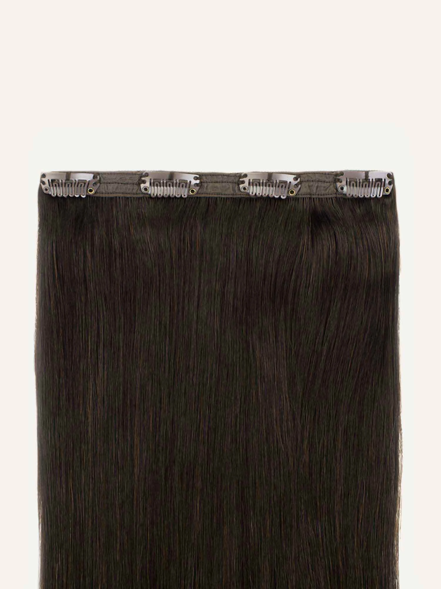 16" Seamless Dark Brown Volume Bundle Clip-Ins 8 16" Seamless Dark Brown Volume Bundle Clip-Ins - Image 8