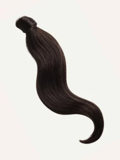 16" Dark Brown Ponytail Extension (100g) 10 16" Dark Brown Ponytail Extension (100g) -Hair Extensions Shop Luxy Hair Extensions Dark Brown Ponytail Swoopy