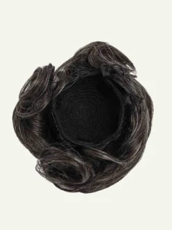 Dark Gray Clip-In Bun -Hair Extensions Shop Luxy Hair Extensions Dark Grey Buns Weft jpg