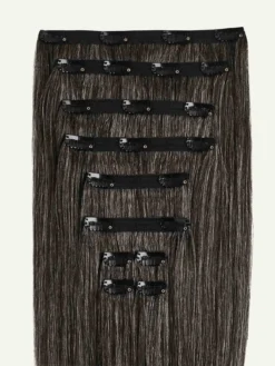20" Classic Dark Gray Clip-Ins (220g) -Hair Extensions Shop Luxy Hair Extensions Dark Grey Classic Weft afe65312 aac0 4216 b873 b54364ca0c37
