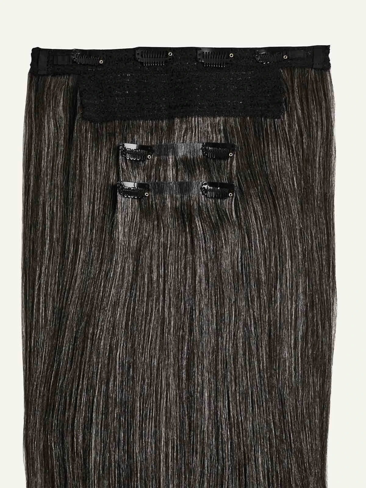 20" Dark Gray Halo® Hair Extensions Volume Bundle 7 20" Dark Gray Halo® Hair Extensions Volume Bundle - Image 7