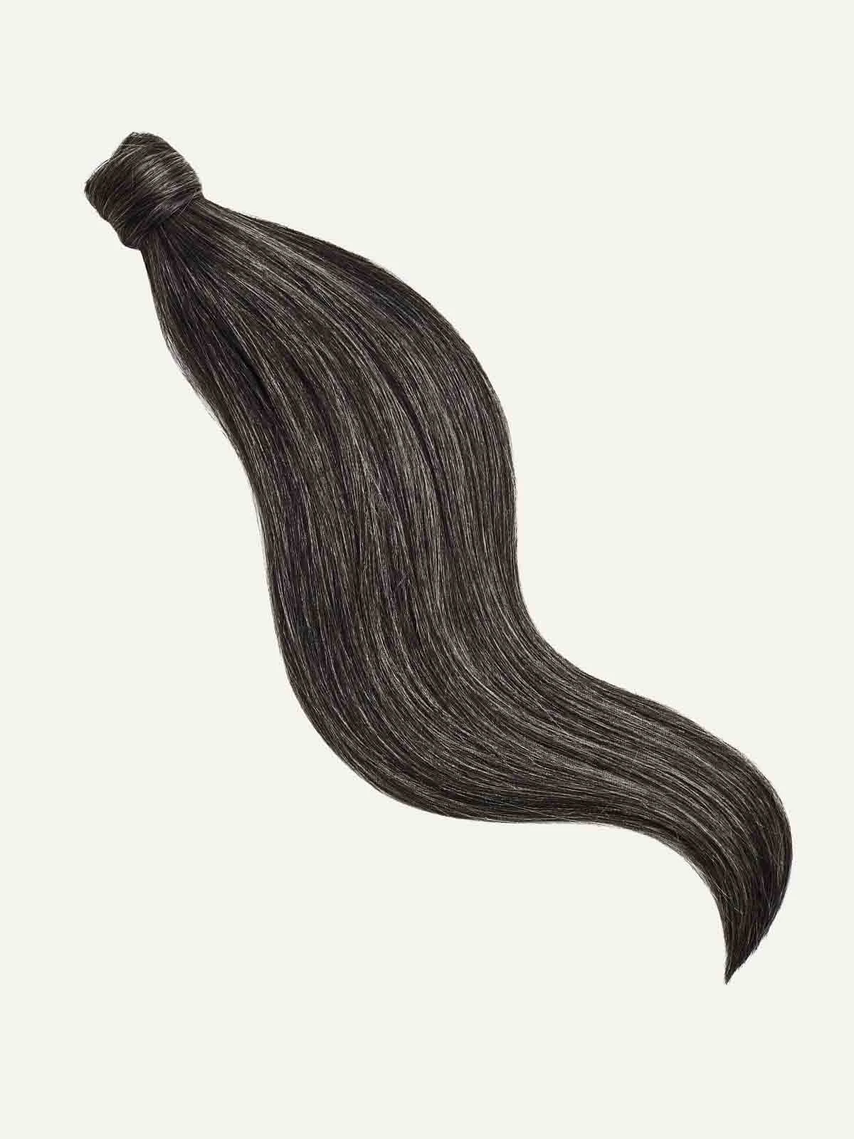 16" Dark Gray Ponytail Extension (100g) 5 16" Dark Gray Ponytail Extension (100g) - Image 5