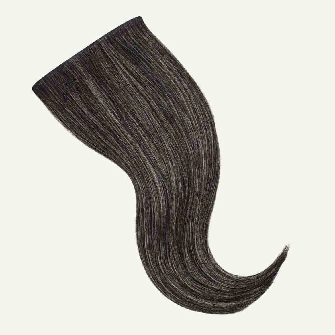 12" Seamless Dark Gray Clip-Ins (150g) 2 12" Seamless Dark Gray Clip-Ins (150g) - Image 2