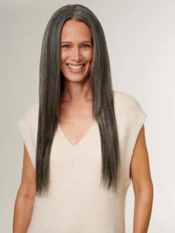 20" Classic Dark Gray Clip-Ins (220g) -Hair Extensions Shop Luxy Hair Extensions Dark Grey 20 After Front 2 0c29d045 e43f 4c34 96e7 4388e8270267