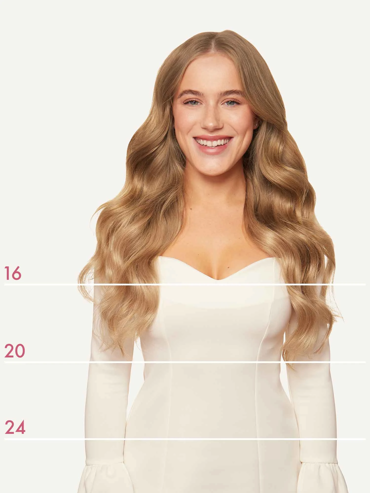 24" Classic Dirty Blonde Clip-Ins (240g) 3 24" Classic Dirty Blonde Clip-Ins (240g) - Image 3