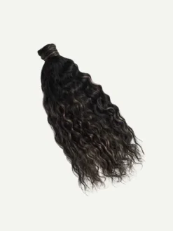 16" Jet Black Balayage Curly Ponytail Extension (100g) -Hair Extensions Shop Luxy Hair Extensions Jet Black Balayage Curly Ponytail Swoopy d9345f27 36d6 43c4 9d83 b241784ef87f