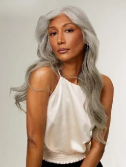 20" Classic Light Gray Volume Bundle Clip-Ins -Hair Extensions Shop Luxy Hair Extensions Light Grey 20 After Front 2 b7e1f297 bb4c 48f7 8cce ea2d14dd21c3
