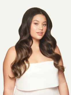 20" Seamless Mocha Brown Balayage Clip-Ins (180g) -Hair Extensions Shop Luxy Hair Extensions Mocha Brown Balayage 20 After Side 42dbe19a 919d 4101 8a21 13d1fb1bb182