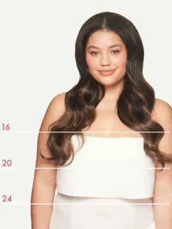 24" Classic Mocha Brown Balayage Clip-Ins (240g) -Hair Extensions Shop Luxy Hair Extensions Mocha Brown Balayage 20 Front