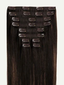 20" Classic Mocha Brown Balayage Clip-Ins (160g) 22 20" Classic Mocha Brown Balayage Clip-Ins (160g) -Hair Extensions Shop Luxy Hair Extensions Mocha Brown Balayage Classic 160g StackedWefts 30fef1f9 aa60 4394 85a3 d08393894a55