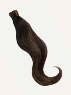 20" Mocha Brown Balayage Ponytail Extension (120g) -Hair Extensions Shop Luxy Hair Extensions Mocha Brown Balayage Ponytail Swoopy d485b14c 7ba5 448d 8c9c bffe03a0e446