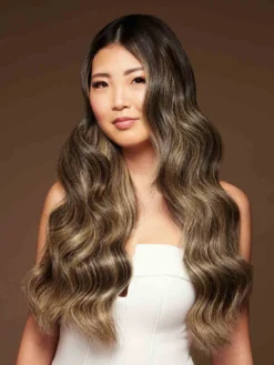 20" Classic Mocha Brown Highlights Clip-Ins (160g) -Hair Extensions Shop Luxy Hair Extensions Mocha Brown Highlights 20 After NS2 c0714e26 bc25 472a 9633 7ba6f52f3cfd