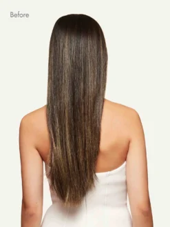 20" Mocha Brown Highlights Halo® Hair Extensions Volume Bundle -Hair Extensions Shop Luxy Hair Extensions Mocha Brown Highlights Before Back bd1ed0b1 bed0 4b22 a471 d96588888054