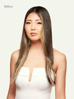 Luxy Hair X Aurora Lovestrand Mocha Brown Highlights Romance Ready Kit -Hair Extensions Shop Luxy Hair Extensions Mocha Brown Highlights Before Front dea18768 be8c 4692 93aa b539b45d03d4