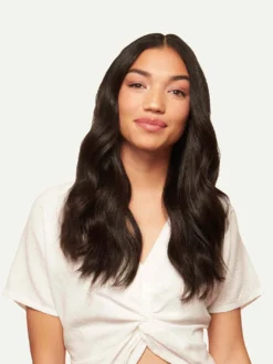 16" Classic Mocha Brown Volume Bundle Clip-Ins -Hair Extensions Shop Luxy Hair Extensions Mocha Brown After 16 Front a07e7c84 bea5 48ff a2be 6d07c37ce918