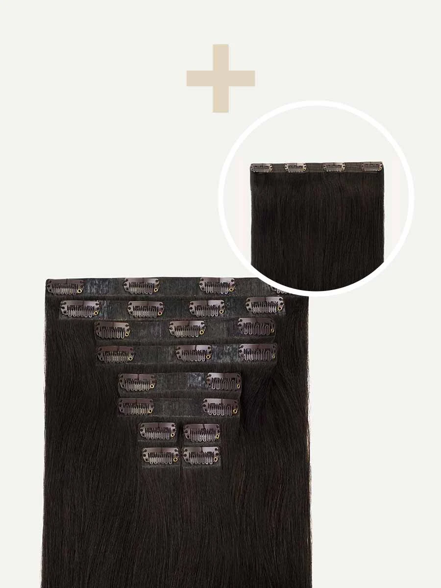 20" Seamless Mocha Brown Volume Bundle Clip-Ins 6 20" Seamless Mocha Brown Volume Bundle Clip-Ins - Image 6